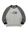 Nice Ghost Club Stripe 3Star Raglan Sweatshirt [Grey]
