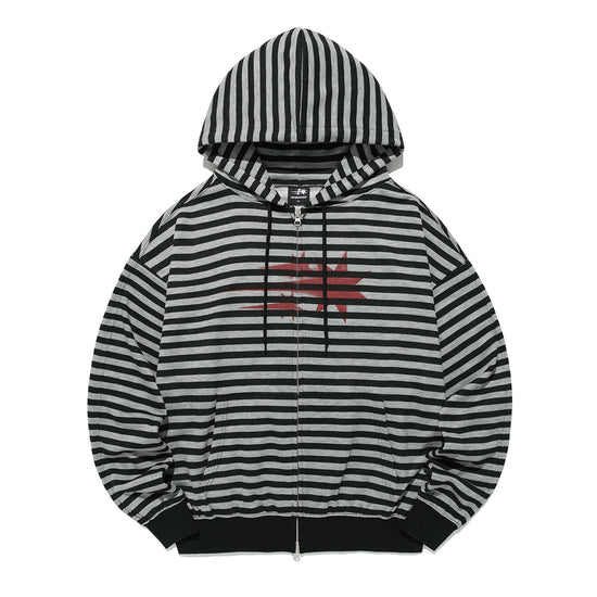 Nice Ghost Club Stripe Rush 3Star Hoodie Zip Up