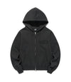 Nice Ghost Club 3star Crop Hoodie Zip Up [Charcoal]