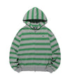 Nice Ghost Club Multi Stripe 3 Star Hoodie Zip Up [Grey]