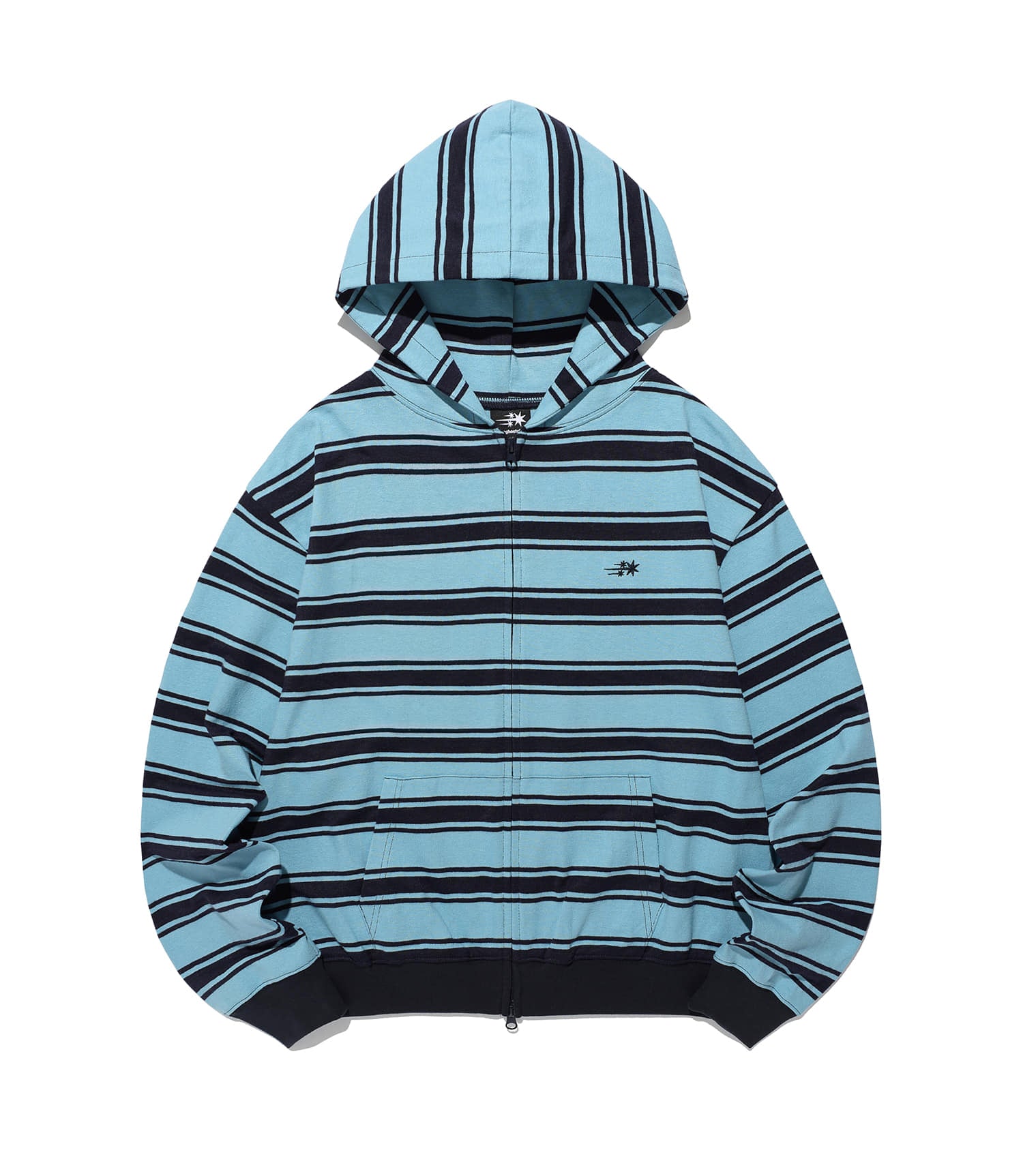Nice Ghost Club Multi Stripe 3Star Hoodie Zip Up [Navy]