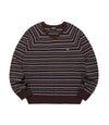 Nice Ghost Club Multi Stripe 3 Star V Neck Knit