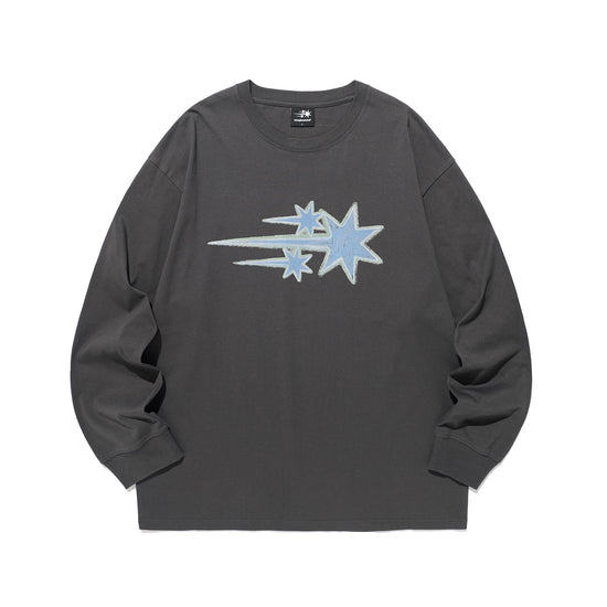 Nice Ghost Club Drawing 3 Star Long Sleeve Tee