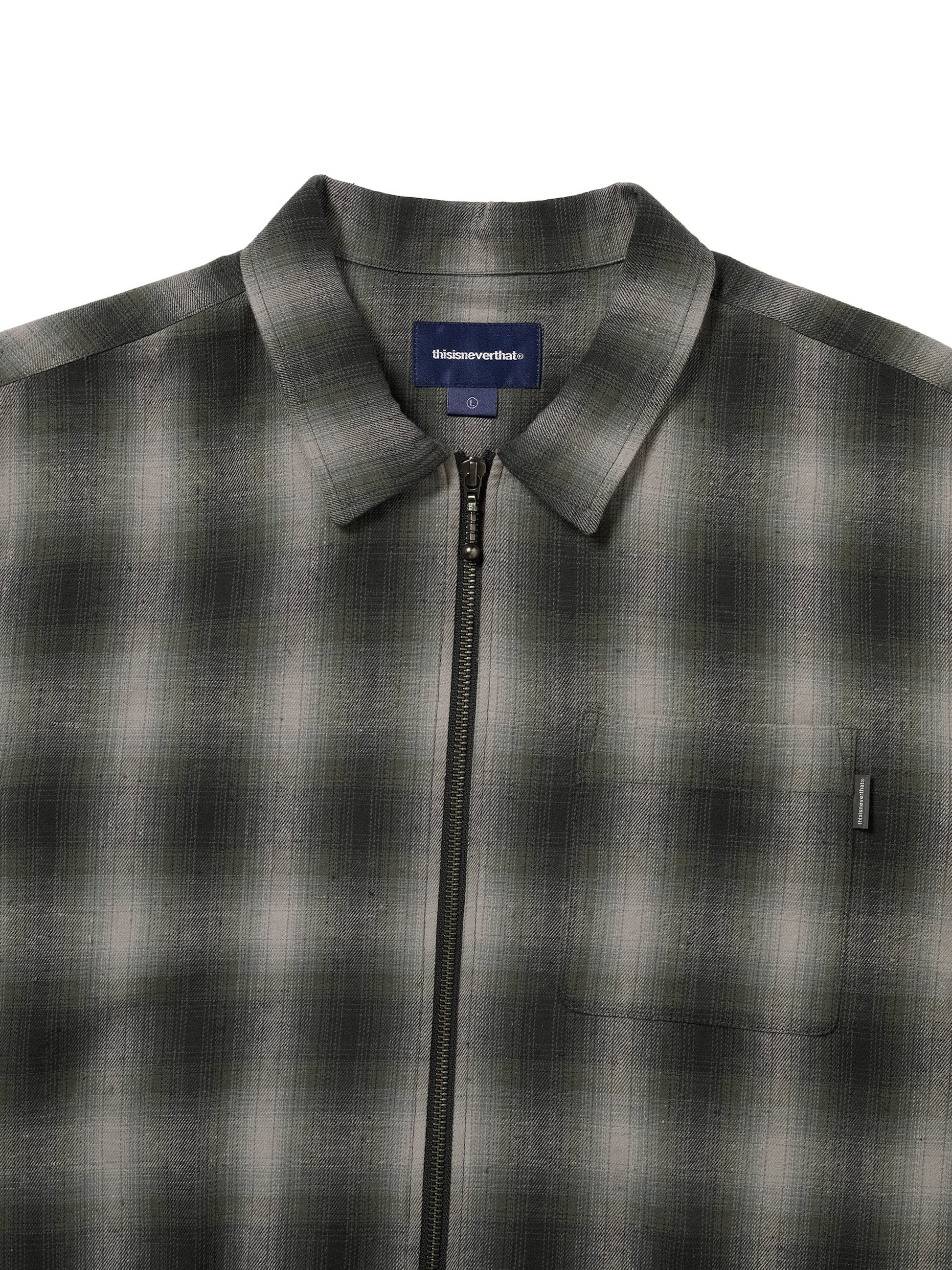 thisisneverthat Nep Check Zip Shirt