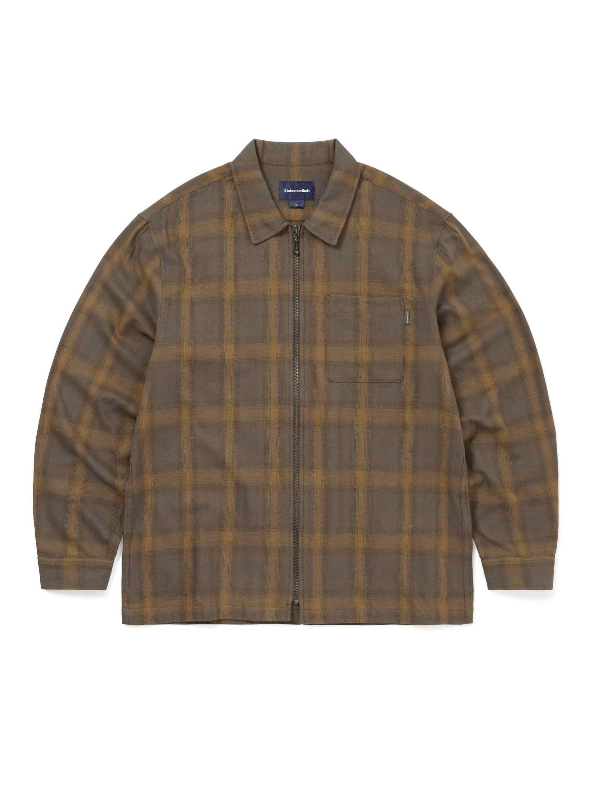 thisisneverthat Nep Check Zip Shirt