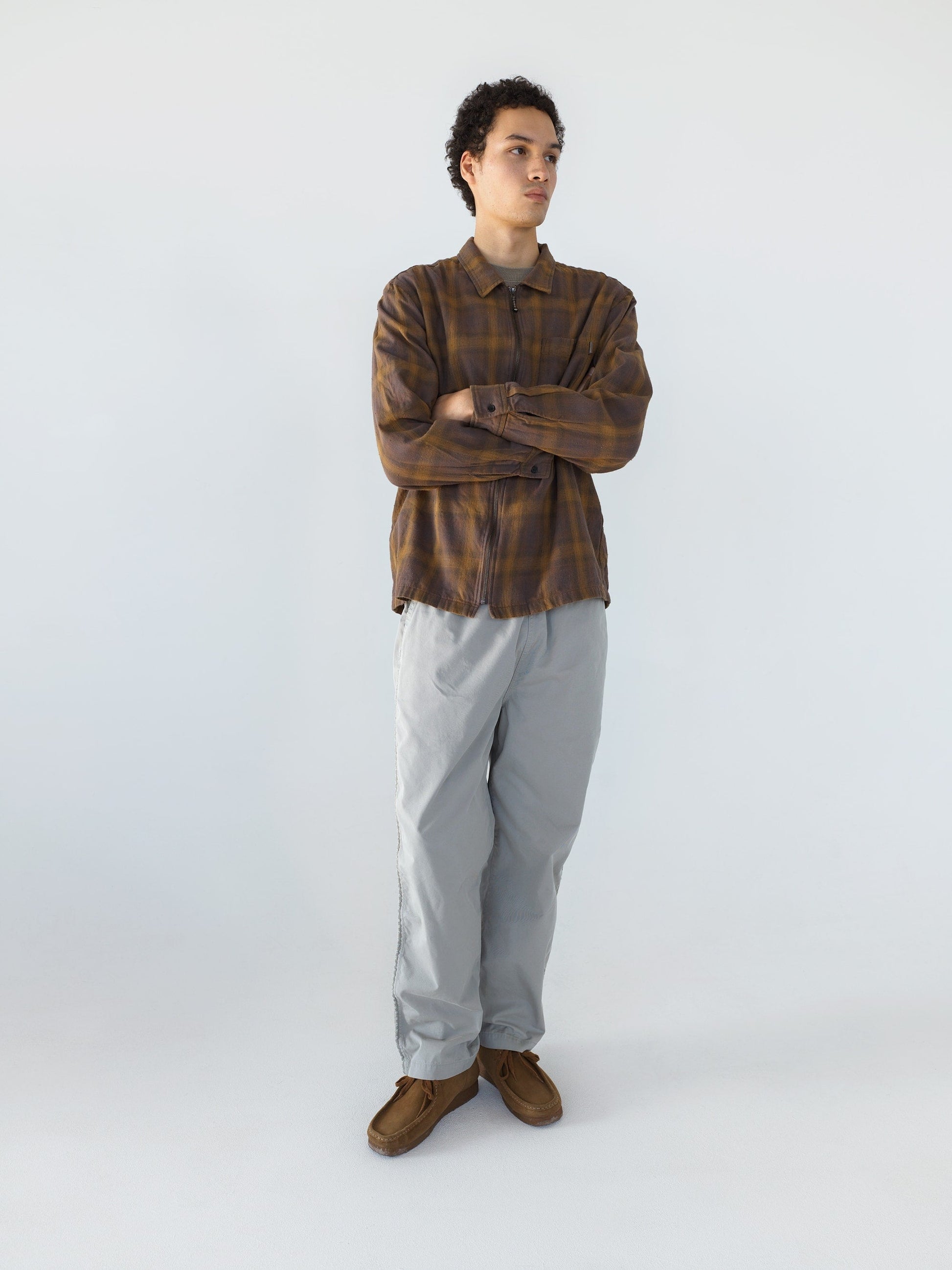 thisisneverthat Nep Check Zip Shirt