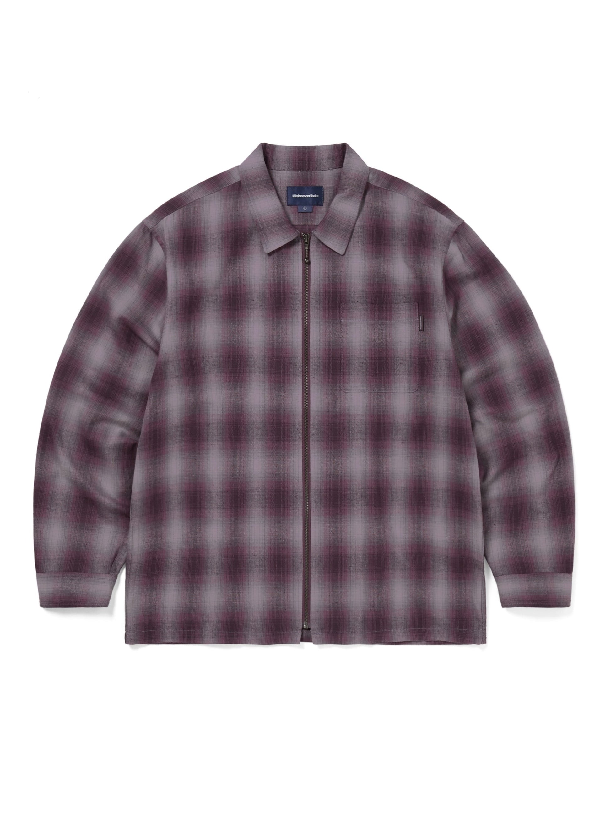 thisisneverthat Nep Check Zip Shirt
