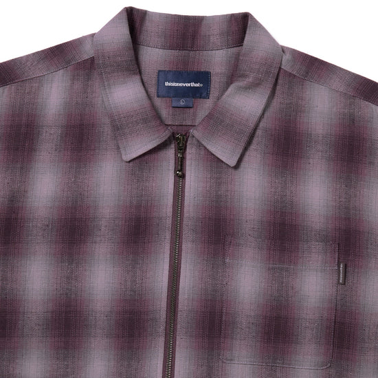 thisisneverthat Nep Check Zip Shirt