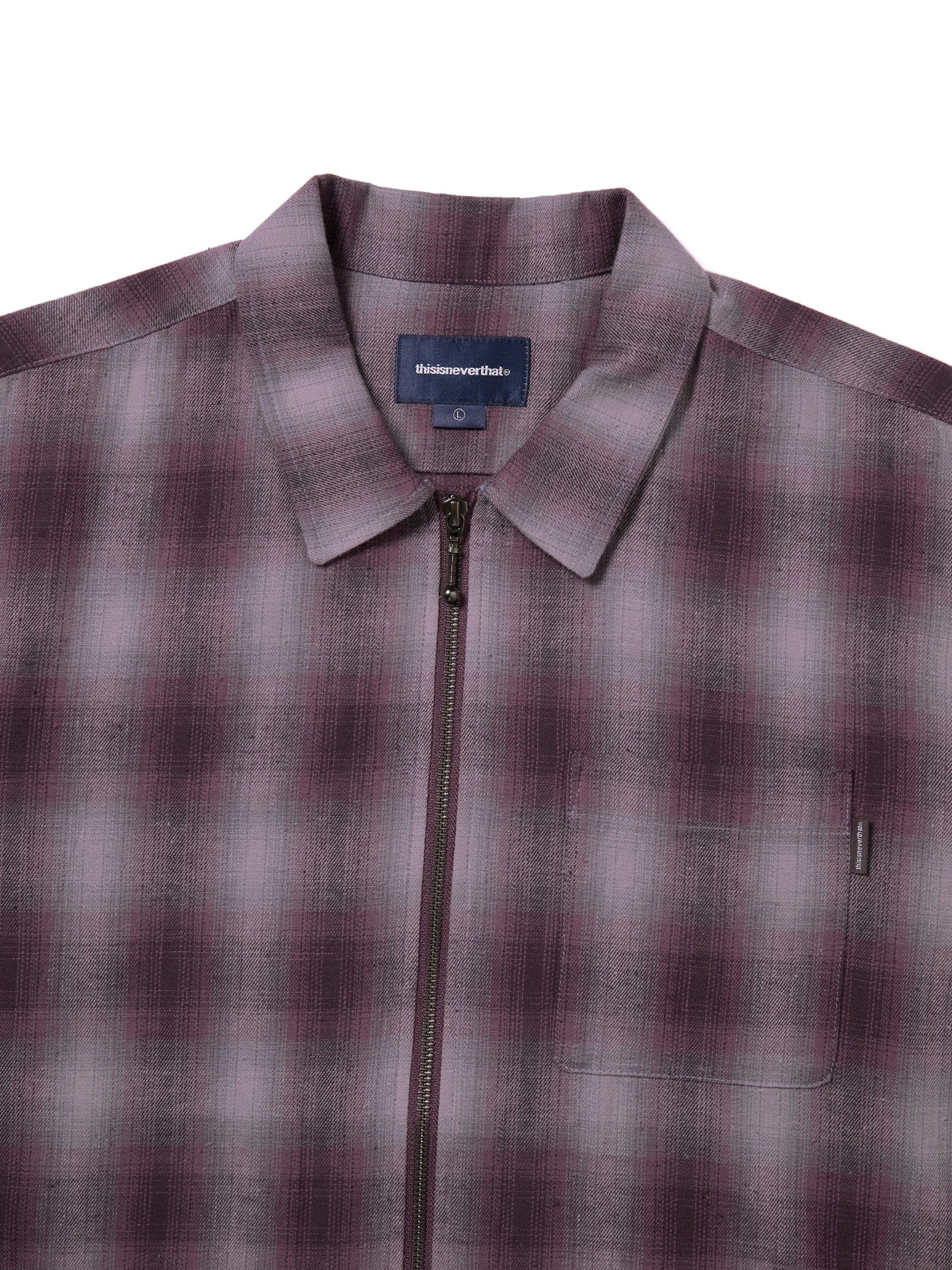 thisisneverthat Nep Check Zip Shirt