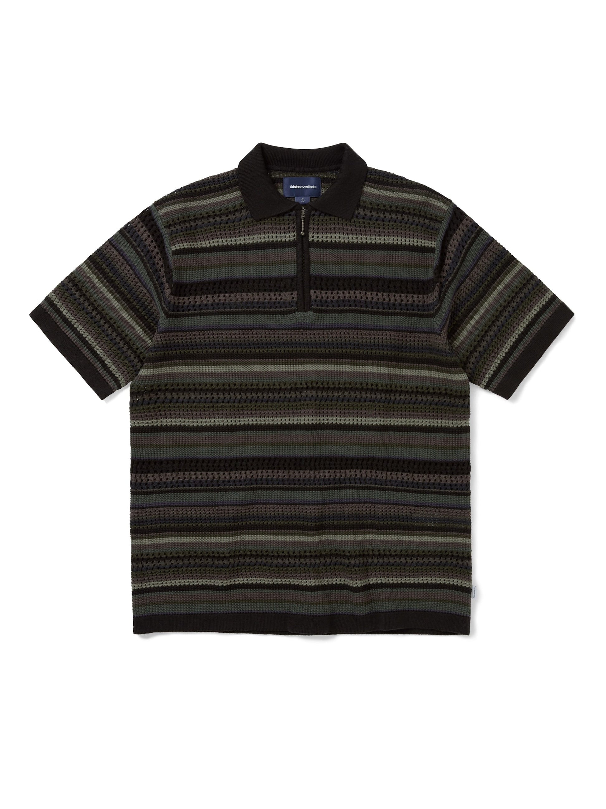 thisisneverthat Striped S/S KnIt Polo