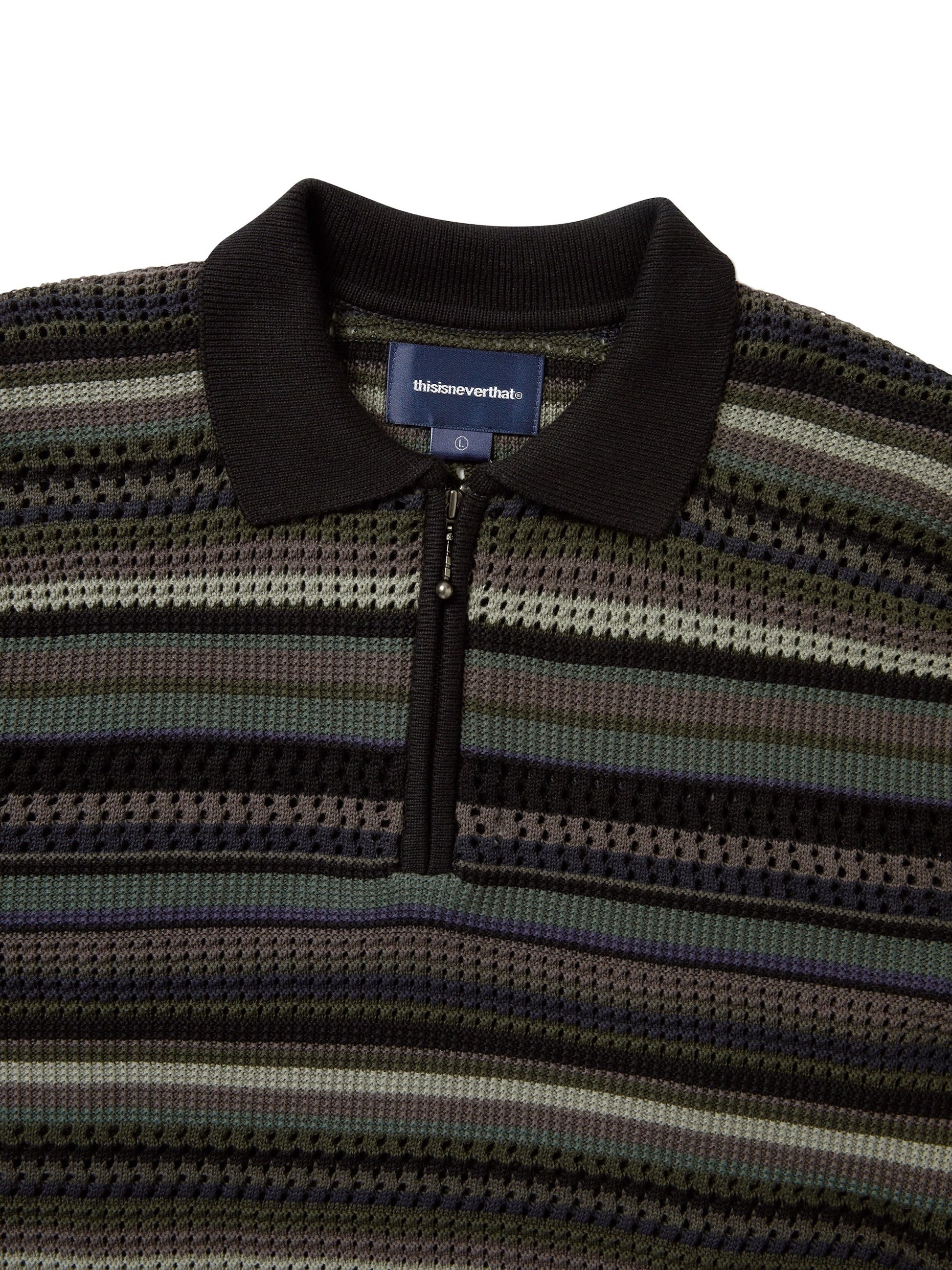 thisisneverthat Striped S/S KnIt Polo