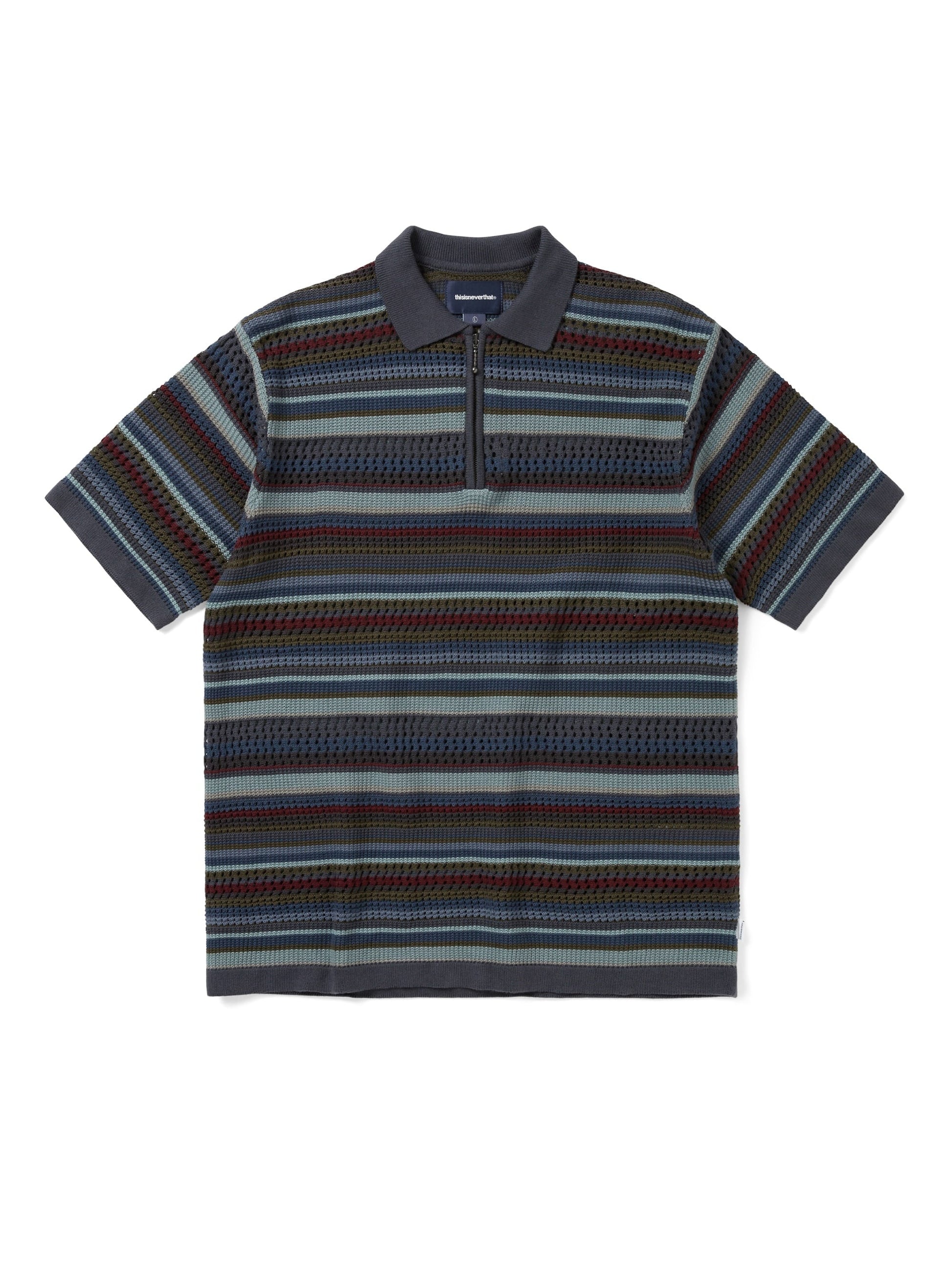 thisisneverthat Striped S/S KnIt Polo