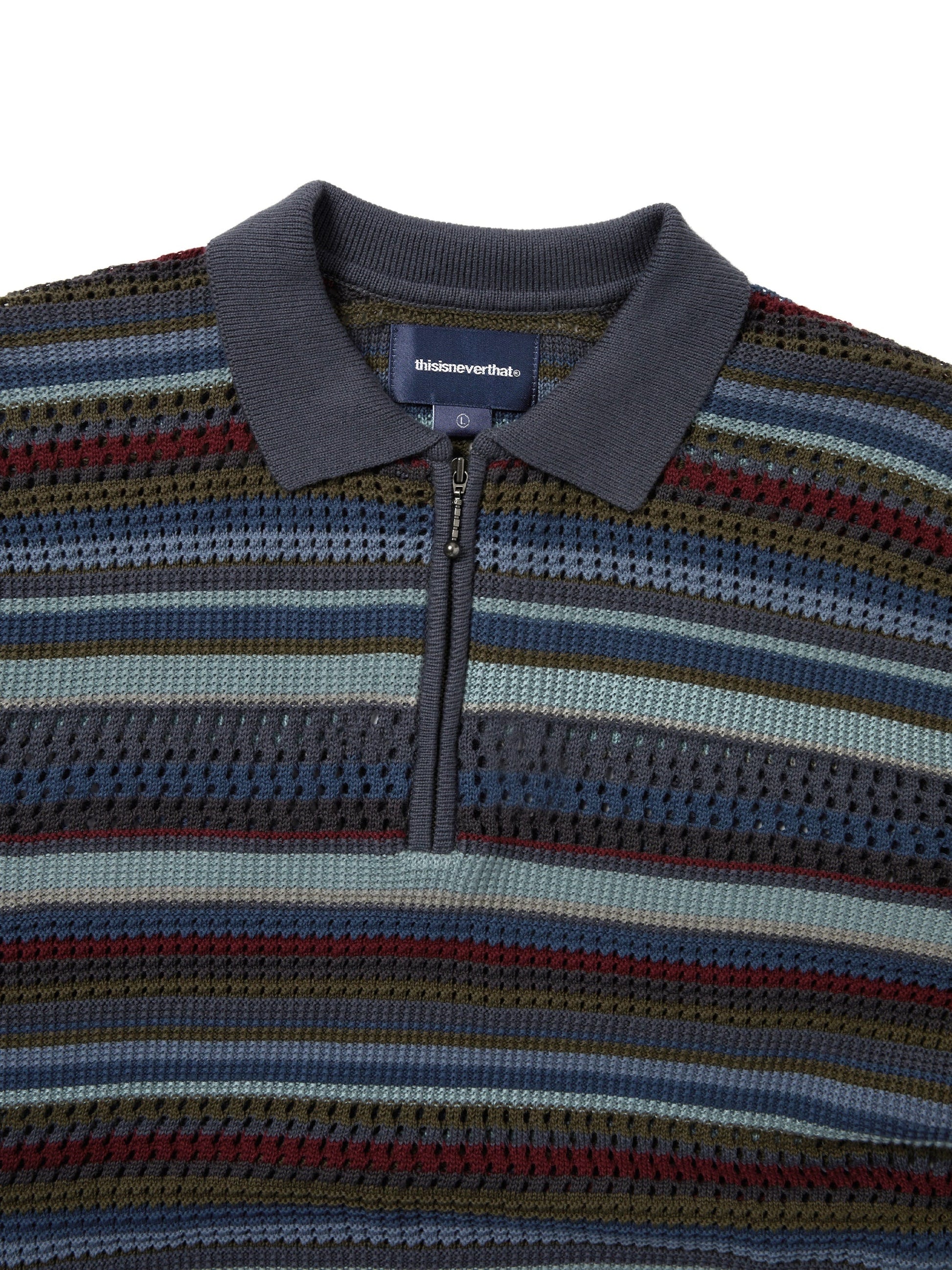 thisisneverthat Striped S/S KnIt Polo