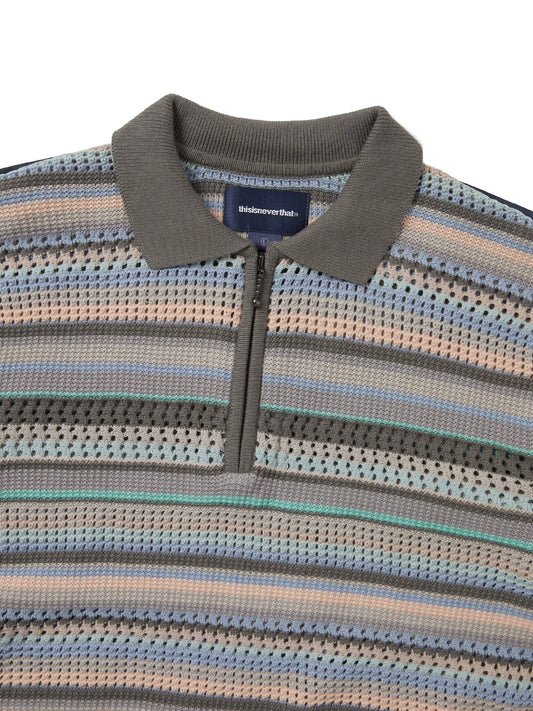 thisisneverthat Striped S/S KnIt Polo