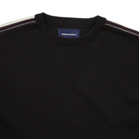 thisisneverthat Striped Sleeve Knit Crew