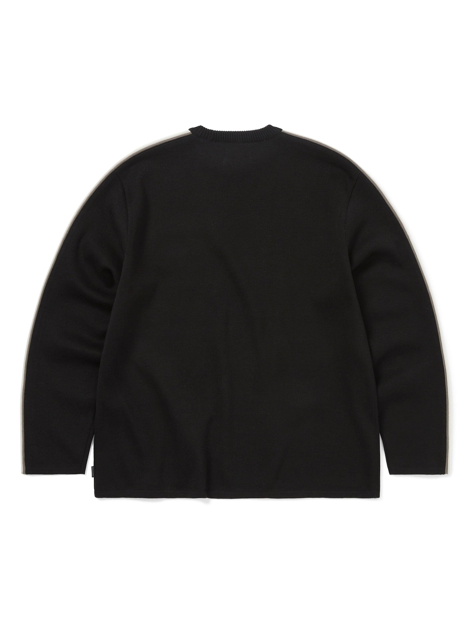 thisisneverthat Striped Sleeve Knit Crew