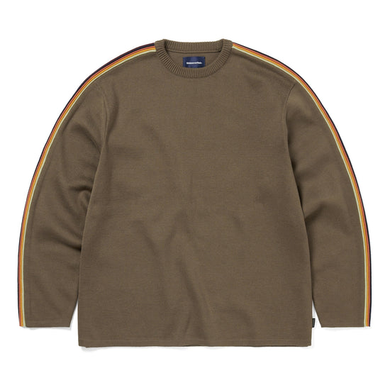 thisisneverthat Striped Sleeve Knit Crew