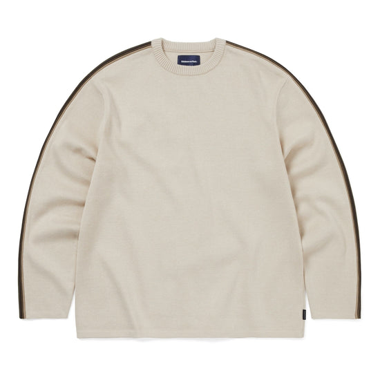 thisisneverthat Striped Sleeve Knit Crew