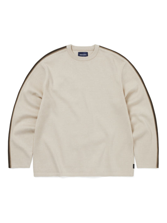 thisisneverthat Striped Sleeve Knit Crew