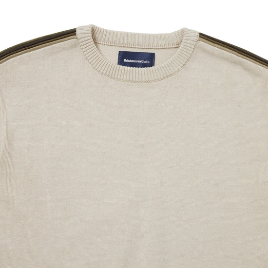 thisisneverthat Striped Sleeve Knit Crew