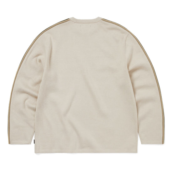 thisisneverthat Striped Sleeve Knit Crew