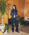Mahagrid Two Tone Zip Up Cardigan