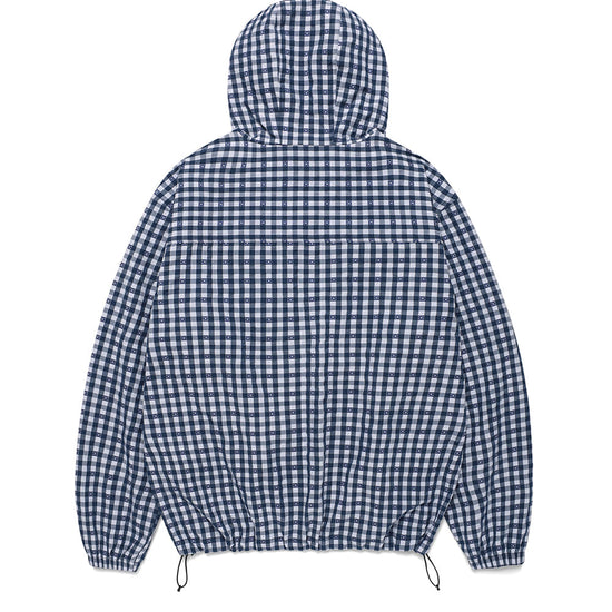 Cavish Hooded Check Wind Breaker