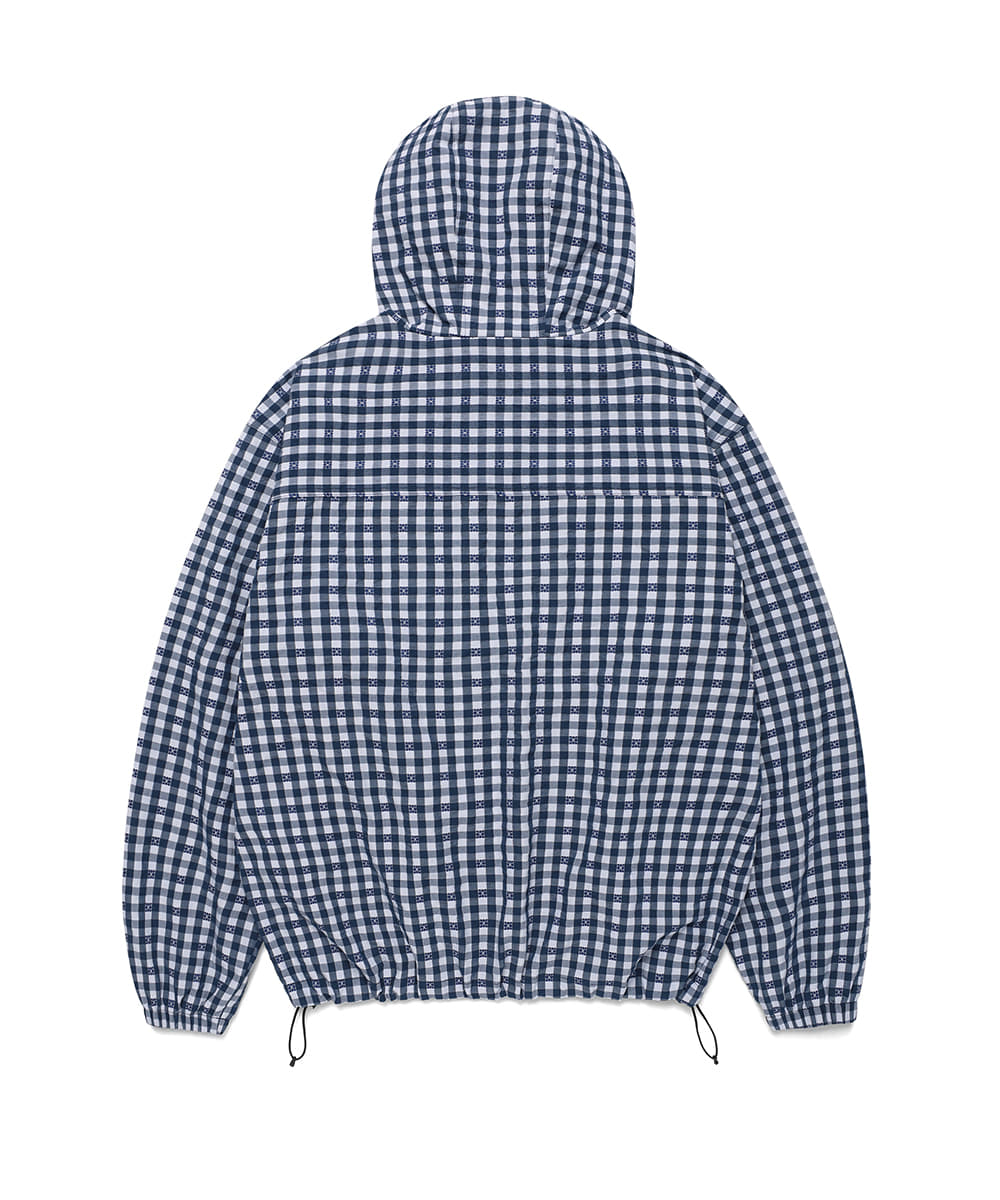Cavish Hooded Check Wind Breaker