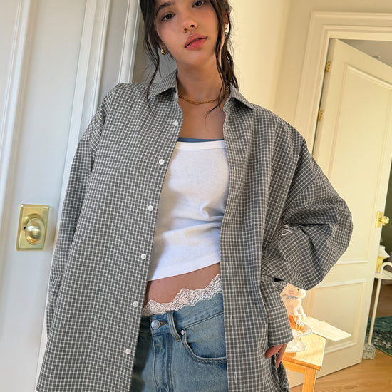 Bitter Cells Oversized Connie Check Shirt