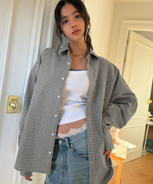 Bitter Cells Oversized Connie Check Shirt
