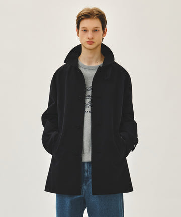 Marithé François Girbaud RAGLAN HALF TRENCH JACKET navy