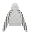 Cavish Women's Raglan Star Zip Up Hoodie