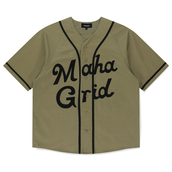 Mahagrid Serif Logo Baseball Shirt