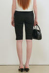 General Idea WOMAN Classic Capri Slit Pants [BLACK]