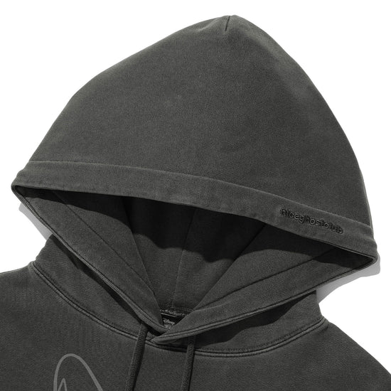 Nice Ghost Club Fantasia Mickey Mouse Pigment Hoodie in Charcoal