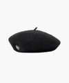 Marithé François Girbaud Circle Logo Embroidery Wool Beret