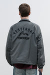 General Idea Unisex Fleece-Lined Coach Jacket [Charcoal]