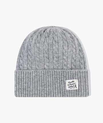 Marithé François Girbaud KIDS CABLE BEANIE heather gray