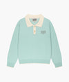 Marithé François Girbaud Kids Small Classic Logo Collar Knit Pullover Ivory