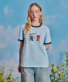 Marithé François Girbaud [MARITHE_DISNEY] MICKEY_FRENCH RINGER TEE light heather gray