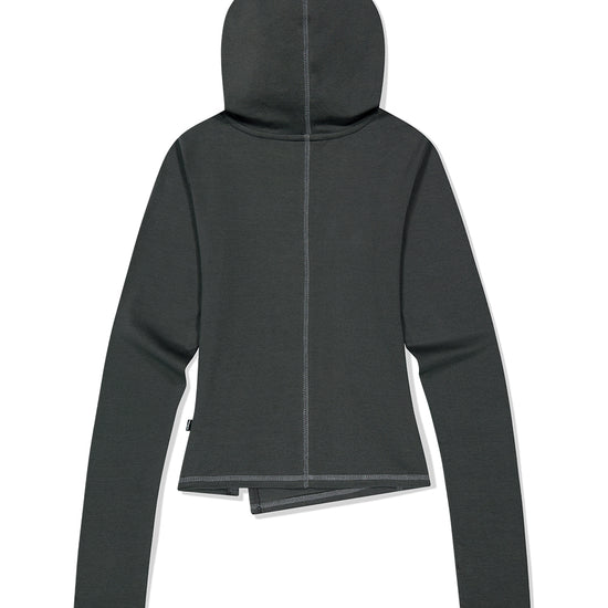 Mahagrid Curved Slim Hoodie