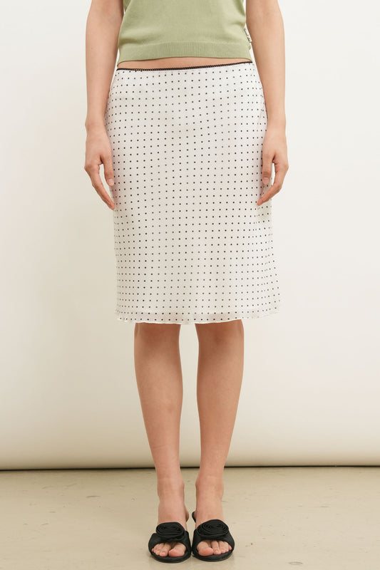 General Idea WOMAN Dot Sheer Midi Skirt