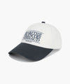 Marithé François Girbaud CLASSIC LOGO 6PANEL COLOR BLOCK CAP ivory