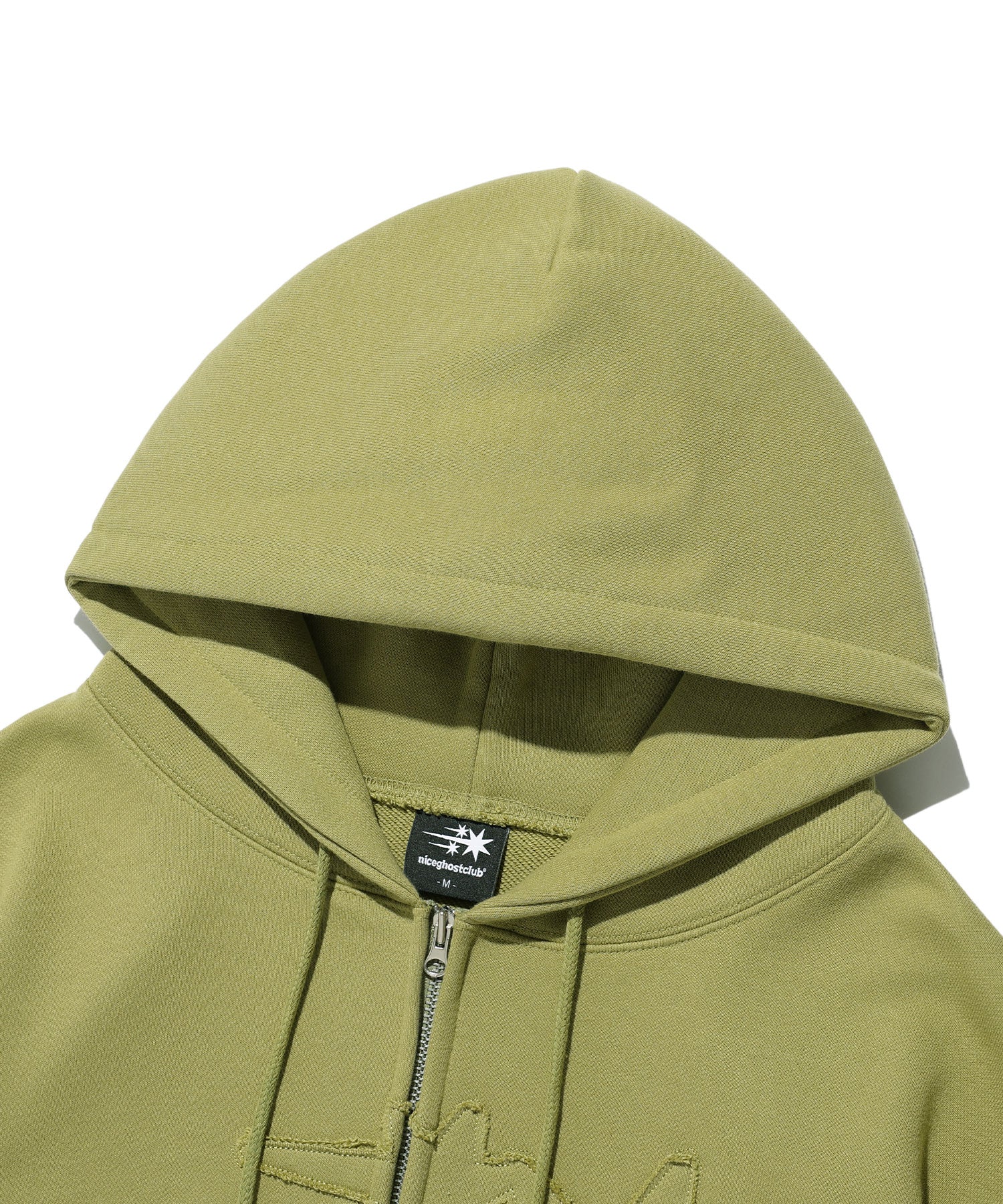 Nice Ghost Club 3 Star Logo Zip Hoodie