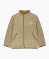 Marithé François Girbaud KIDS CLASSIC LOGO LIGHT WEIGHT FLEECE JACKET IVORY