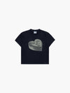 ADLV Woman Metal Symbol Cake Artwork Crop Short Sleeve T-Shirt