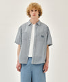 Marithé François Girbaud M CHECK HALF SLEEVE SHIRT