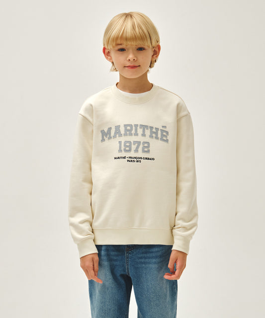 Marithé François Girbaud Kids Denim Applique Sweatshirt