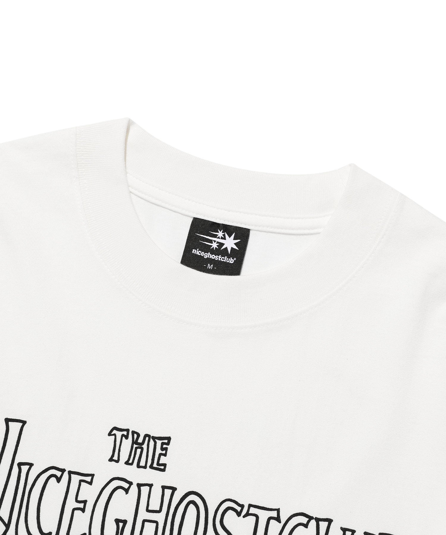 Nice Ghost Club Monster Family Big Big Long Sleeve Tee [White]