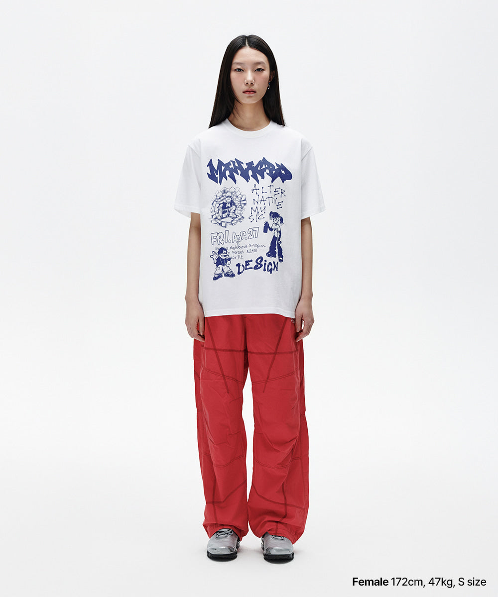 Mahagrid Street Crew Tee White